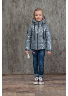 Happy Family демисезонная серая куртка для девочки Альбина